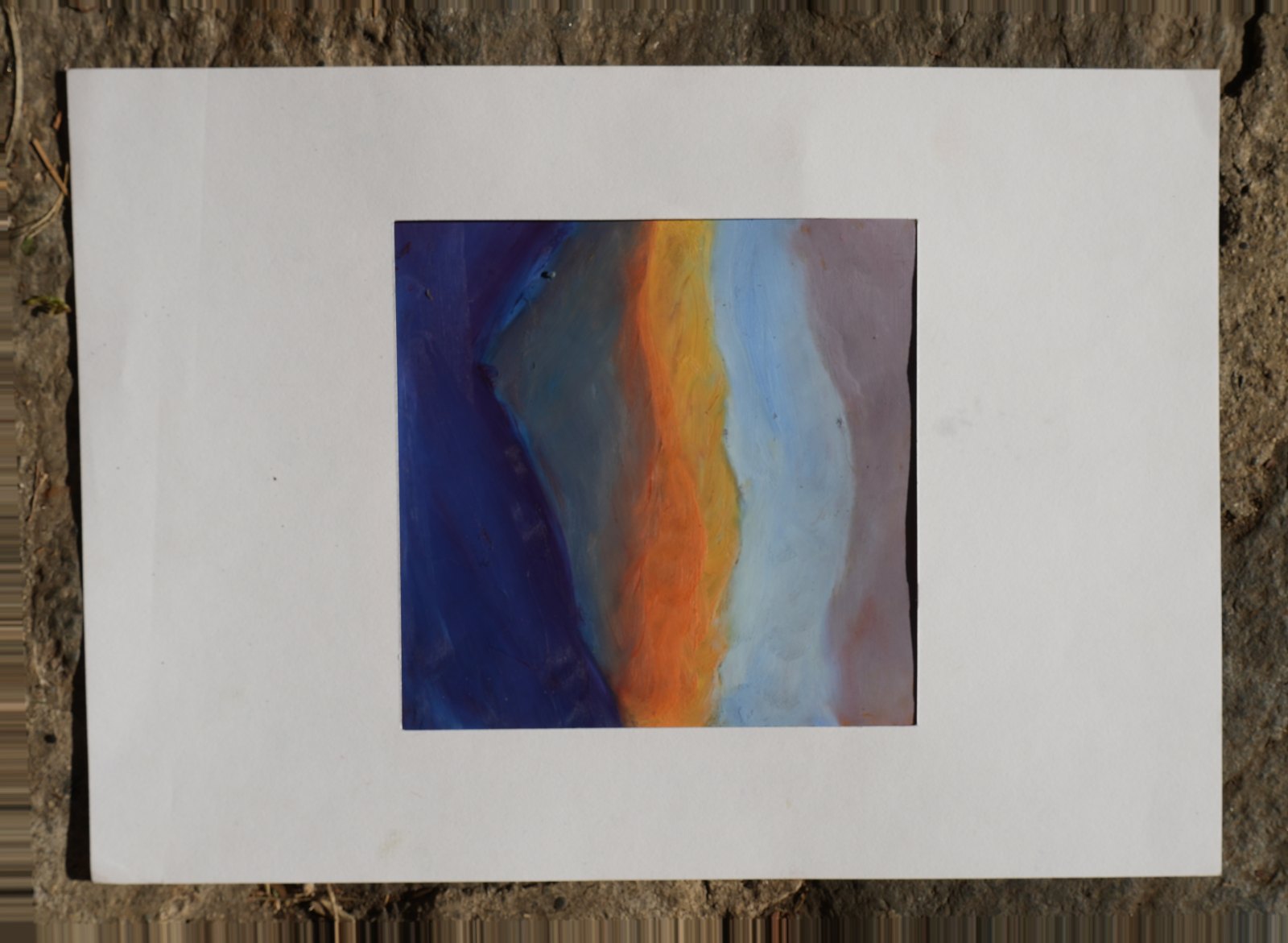 Sans titre n° 1, pastel gras