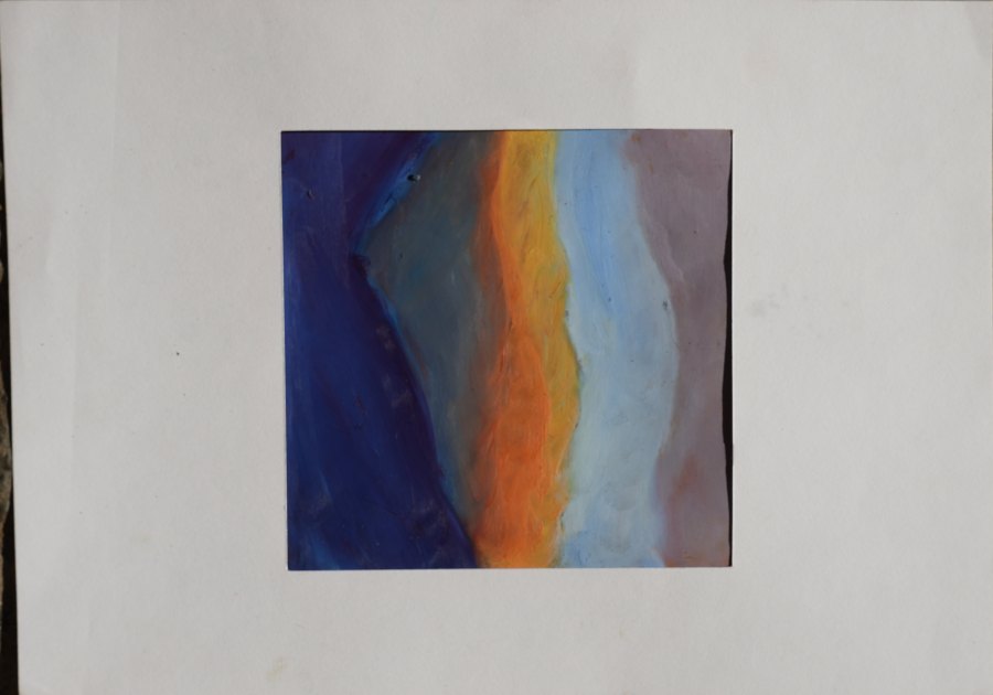 Sans titre n° 1, pastel gras