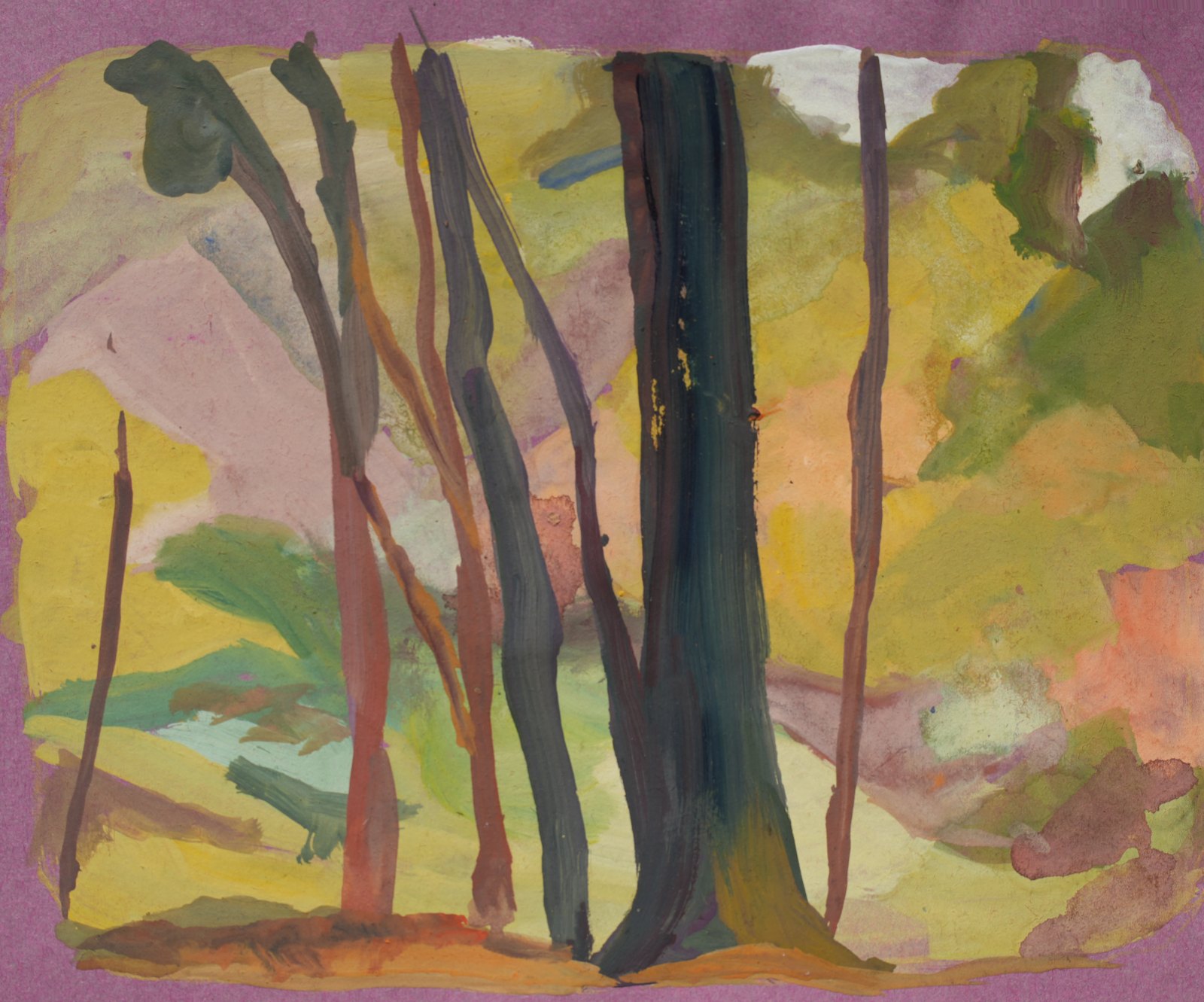 Sans titre n° 8, gouache
