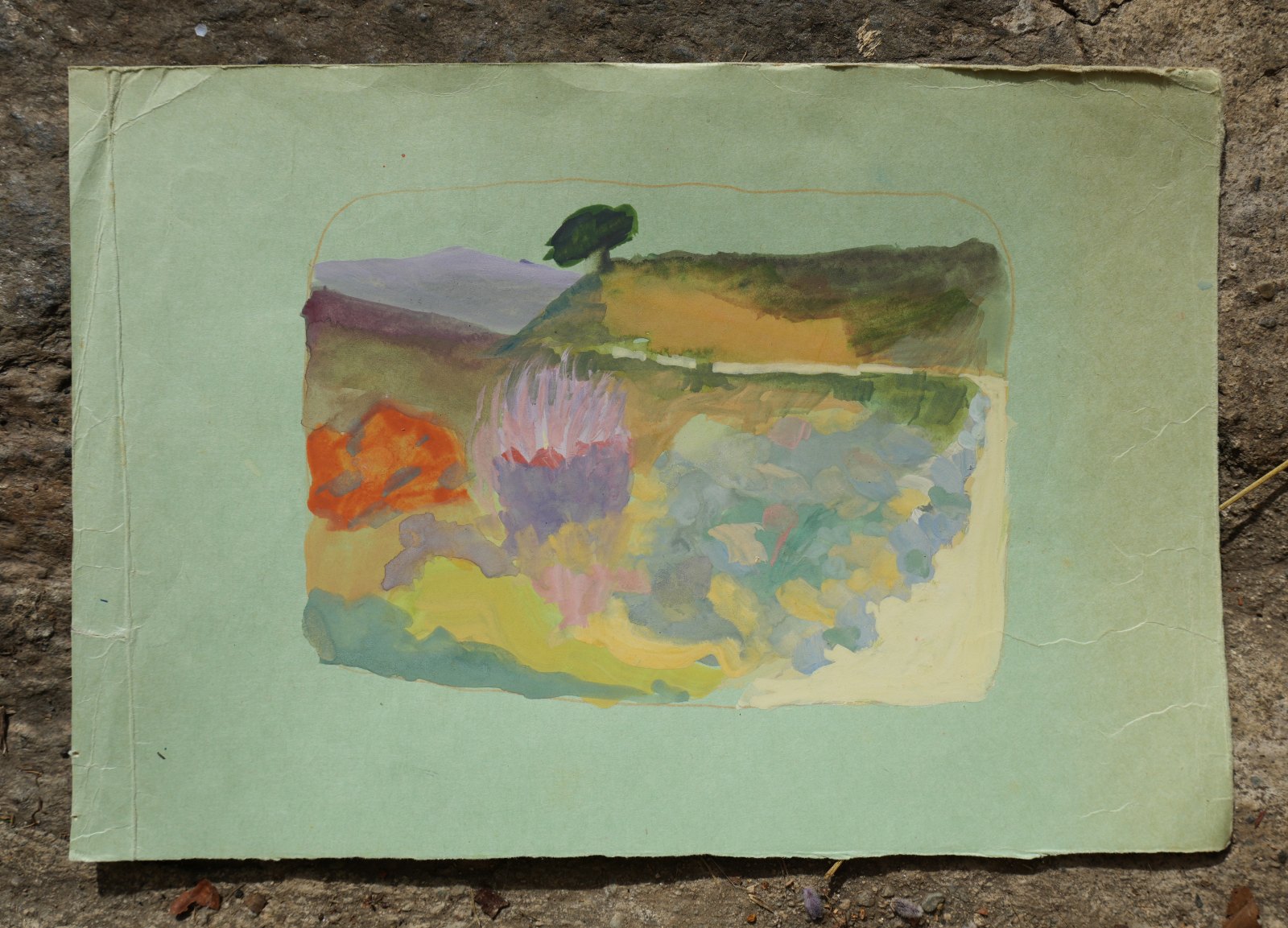 Sans titre n° 9, gouache